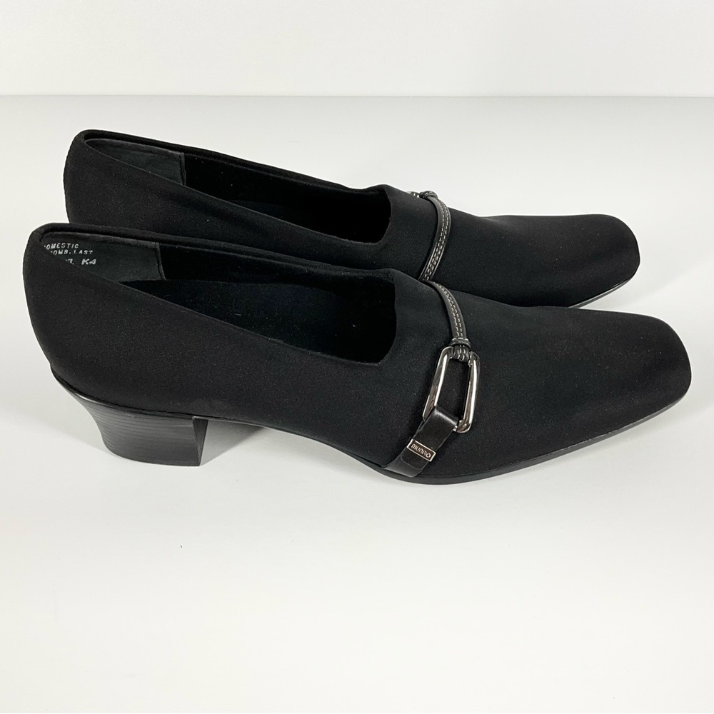 Munro American Classic Black Pumps | Womens Size 9 SS (Super Slim) Comfort Heels - Picture 5 of 10